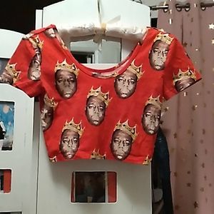 Biggie Smalls crop top